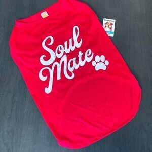 Valentine Dog Soul Mate Retro Vintage Pet Shirt L